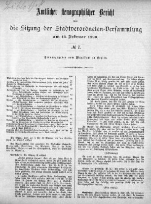 No. 7, 13. Februar 1890