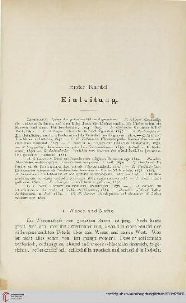 Erstes Kapitel. Einleitung