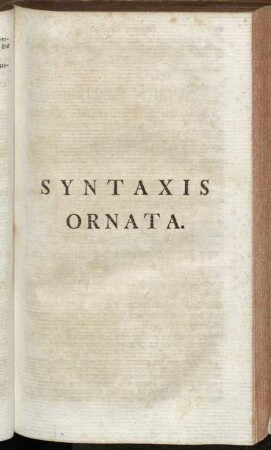 Syntaxis Ornata