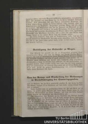 Kapitel 8. Befestigung des Erdreichs zu Wegen.