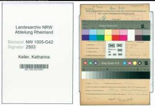 Entnazifizierung Katharina Keller , geb. 15.04.1908 ()