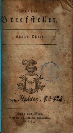 Prager Briefsteller, 1