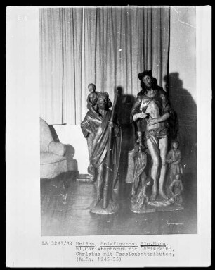 Heiliger Christophorus mit Christkind & Christus mit Passionsattributen