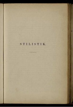 Stilistik.
