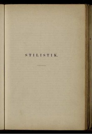 Stilistik.