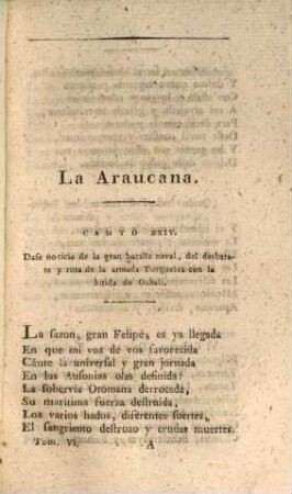 La Araucana, de Don Alonso de Ercilla, 3