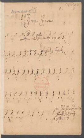 Präludien; cemb; c-Moll; BWV 921