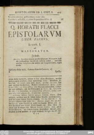Epist. I. ad Maecenatem.