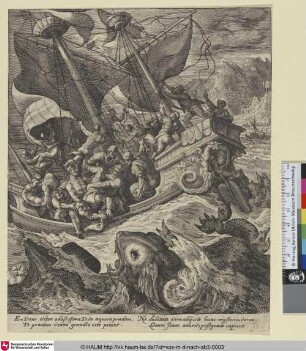 [Jona wird ins Meer geworfen; Jonah cast into the sea, Jon.1:15]