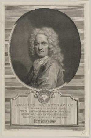 Bildnis des Joannes Barbeyracius