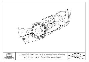 Zusatzeinrichtung zur Körnerzerkleinerung bei Mais- und Ganzpflanzensilage