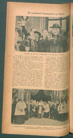 El cardenal Vannutelli en París