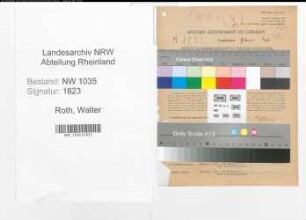 Entnazifizierung Walter Roth , geb. 12.05.1920 (Kaufmaennischer Angestellter)