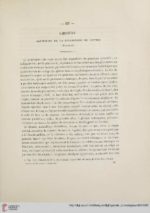 Chimère: bas-relief de la collection de Luynes