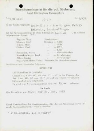 Kircher, Lydia