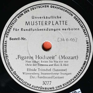 Figaros Hochzeit : Nur näher, knien Sie hin vor mir : Arie der Susanne aus dem 2. Akt