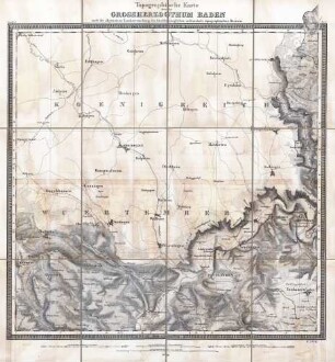 Topographische Karte über das Großherzogthum Baden. Sect.X.5., Bl. 37 Moehringen