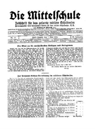 Zur Personal-Abbau-Verordnung im mittleren Schulwesen
