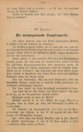 287. Kapitel. Die verhängnisvolle Dampferpartie