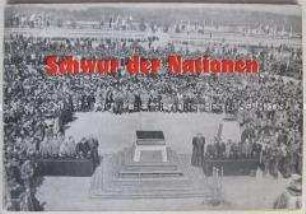 IIlustrierte Dokumentation zu einer internationalen Gedenkkundgebung im Konzentrationslager Buchenwald vom 11.4.1954