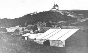 Neusalza-Spremberg. Holländermühle auf dem Stadtberg vor dem Brand 1888 (Aufnahme Karl Golbs), Repro