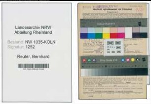 Entnazifizierung Bernhard Reuter , geb. 31.05.1890 (Expedient)