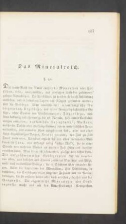 Das Mineralreich.