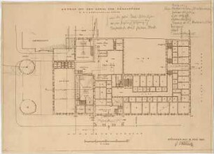 Bestelmeyer, German; München, Hofgartenstr. 3; Köglmühl - Areal, Wohn- und Geschäftshausneubau - Grundriss EG