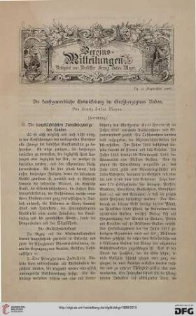 Vereinsmitteilungen Nr. 12 (September 1888)