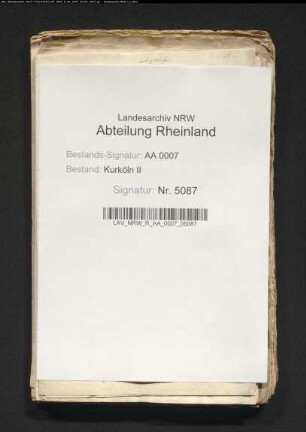 Aktenverzeichnisse