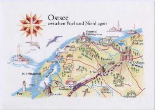 Schematische Übersichtskarte, Ansichtskarte