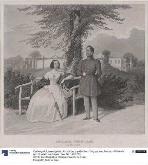 Porträt des preußischen Königspaares, Friedrich Wilhelm IV. und Elisabeth von Bayern