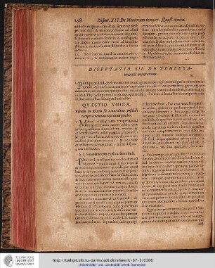 DISPVTATIO XII. DE Temperamentis mixtorum.