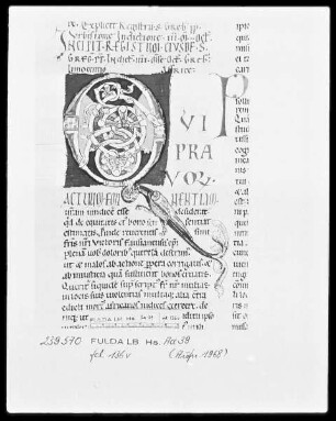 Gregorius Magnus, Registrum epistularum et Regula Pastoralis — Initiale Q, Folio 136verso