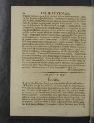 Epistola XXI. - XXX.