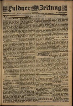 Ausgabe vom Freitag, den 28. November 1902.