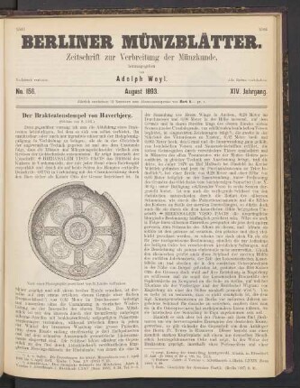 No. 156. August 1893