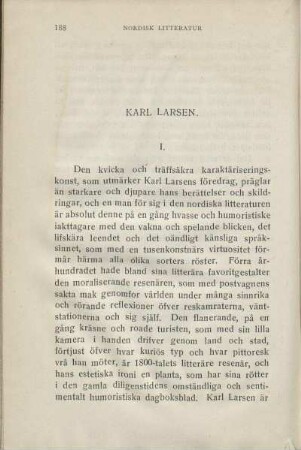 Karl Larsen.