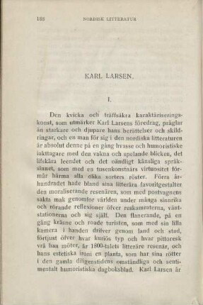 Karl Larsen.