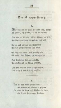 Der Klapperstorch