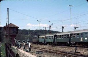Wilferdingen-Singen Lok 144 022 N6030 B4yg-Wagen Ausfahrsignale Spannwerke