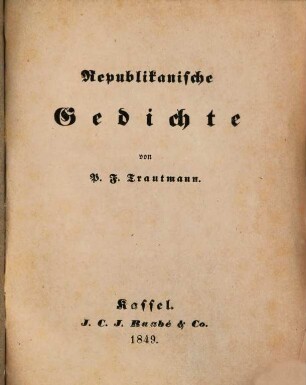 Republikanische Gedichte
