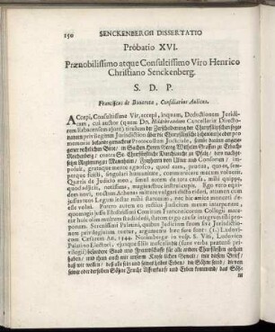 Probatio XVI.