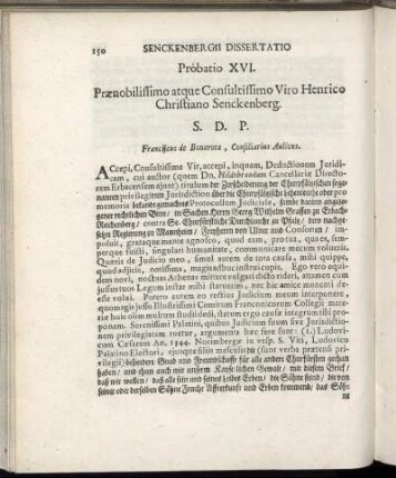 Probatio XVI.