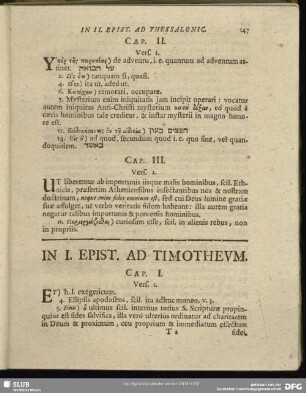 In I. Epist. Ad Timotheum