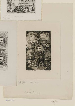 Bildnis Jules Champfleury, Frontispiz aus: Jules Champfleury, "Ouvres nouvelles de Champfleury", Paris 1859