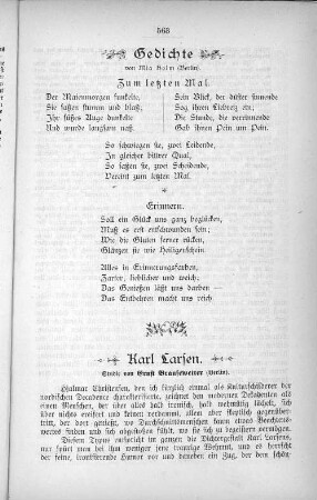 Zum letzten Mal.