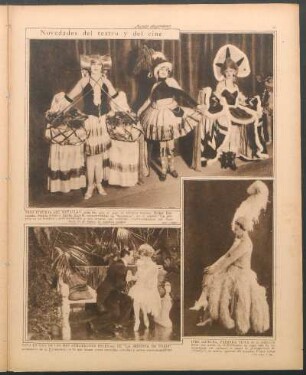 Novedades del teatro y del cine [Fotografías]