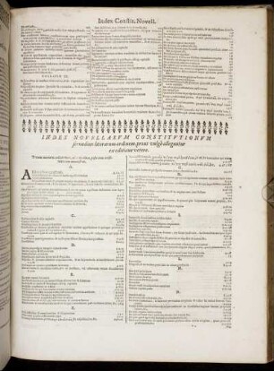 Index Novellarum Constitutionum secundam literarum ordinem [...]