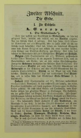 Zweiter Abschnitt. Die Erde